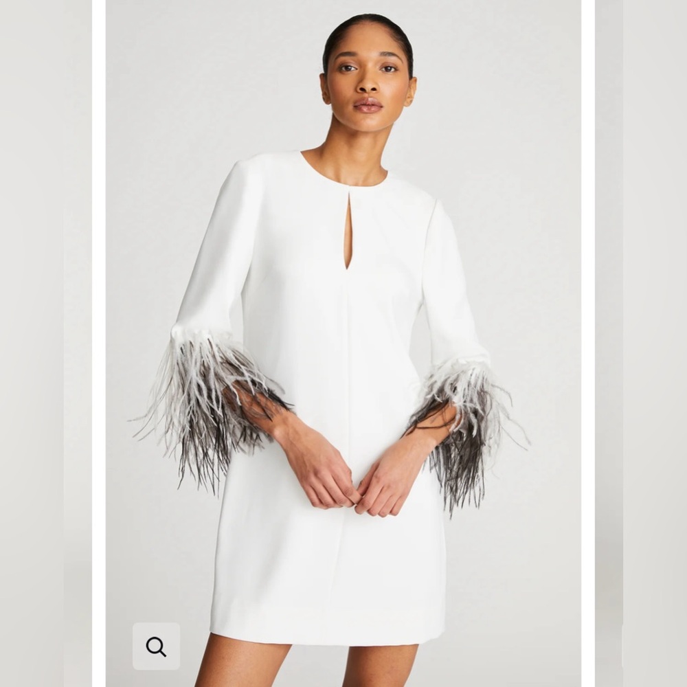 Halston Kendall Dress in Moss Crepe